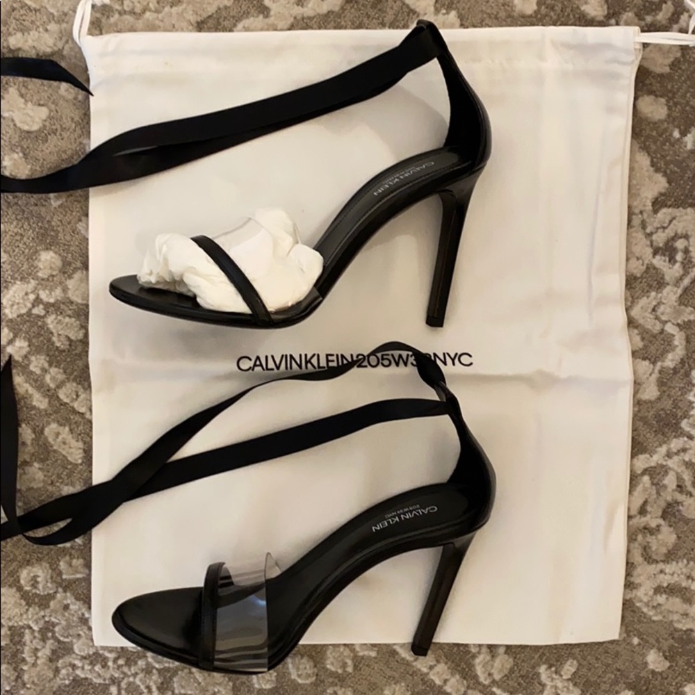 Calvin Klein Black Heeled Sandal